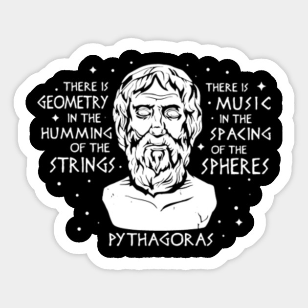  Pythagoras  Music  Pythagoras  Music  Sticker TeePublic